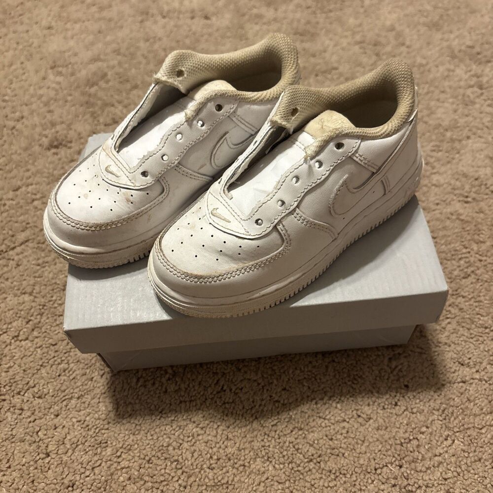 Nike Toddler Force 1 LE White/White DH2926-111 Unisex Size 3.5 Kids